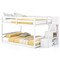 White Wooden Full Over Full Bunk Bed with Storage Steps Low Height Design for Kids Bedrooms